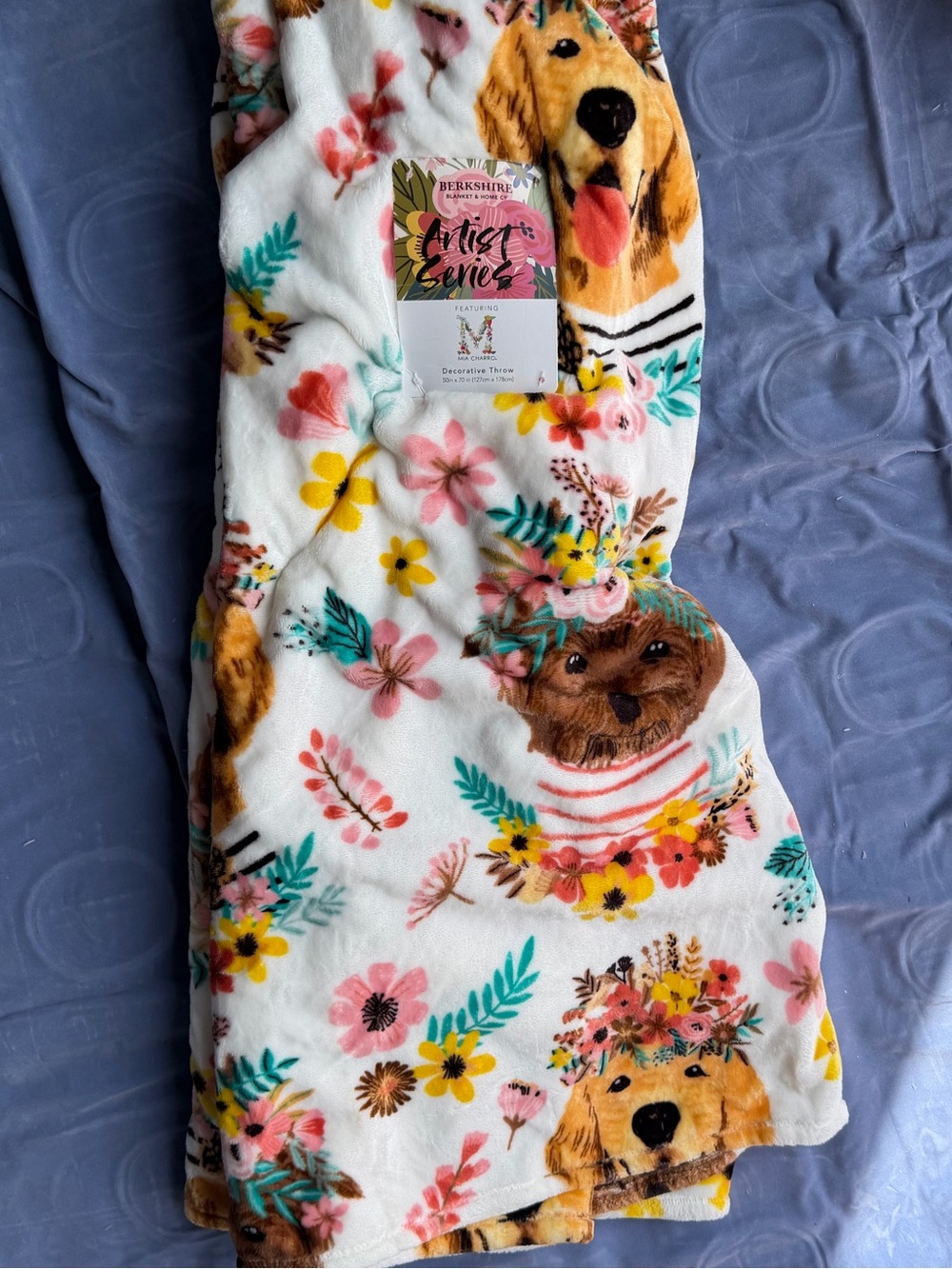 Puppies throw blanket  new